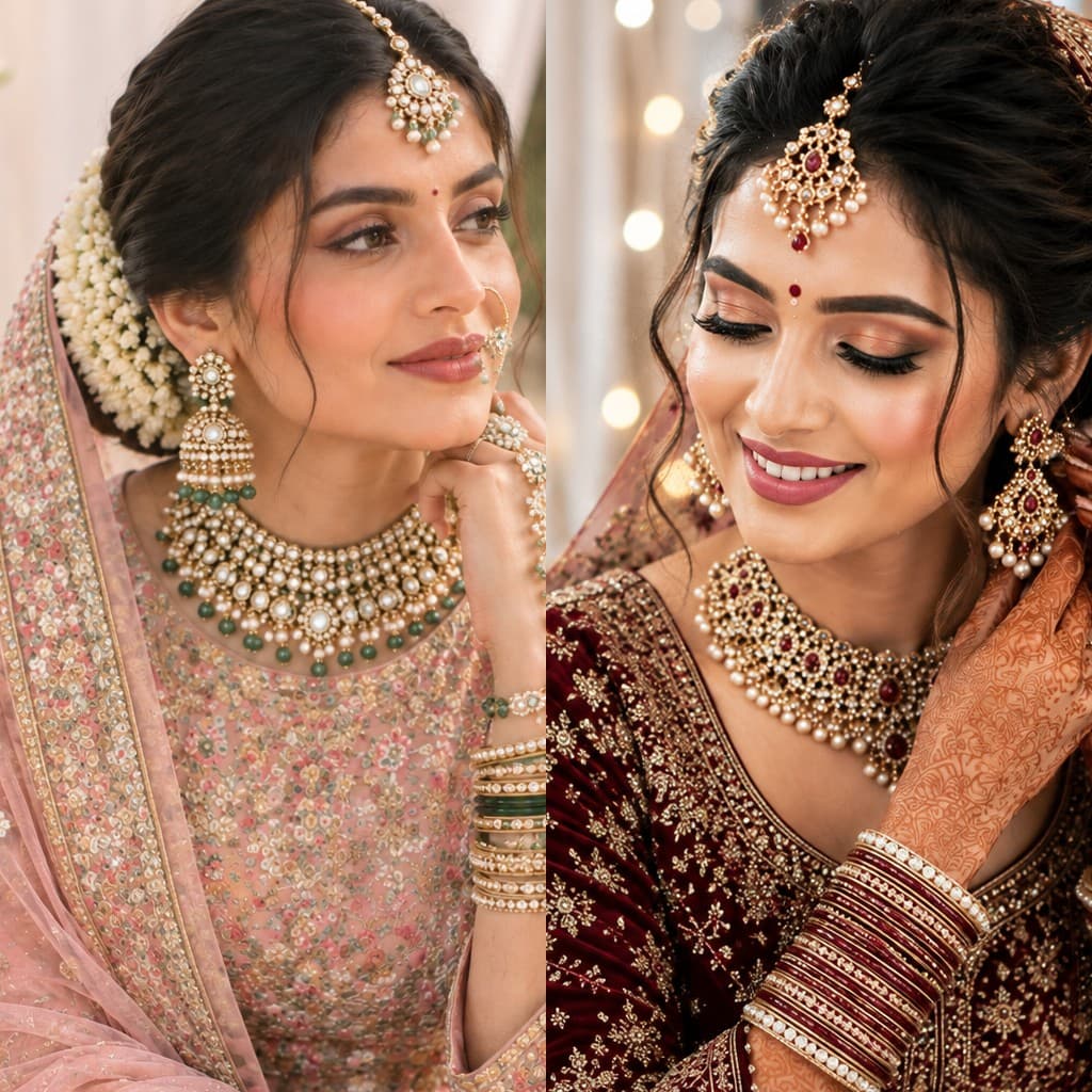 Summer vs winter bridal makeup