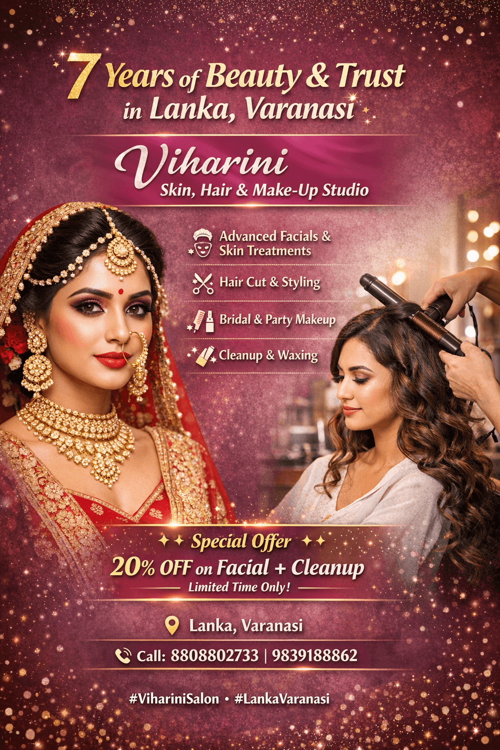 Viharini skin hair and make-up studio