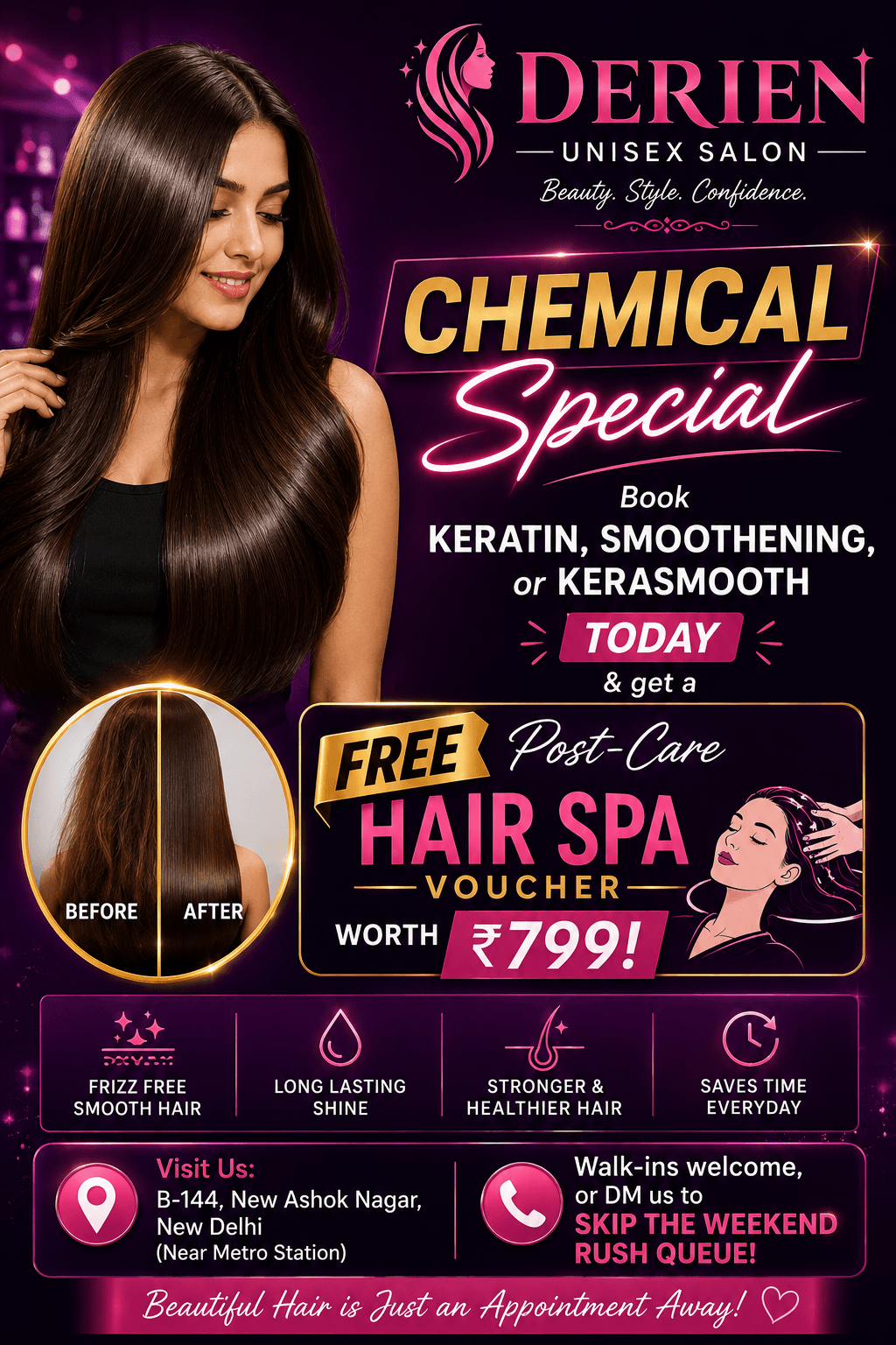 Derien unisex salon