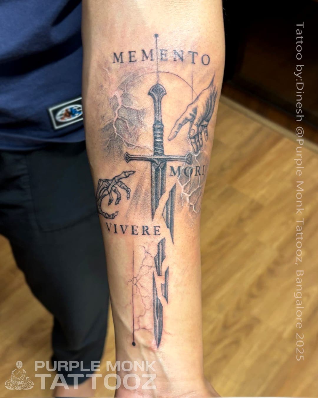 Purple Monk Tattoo