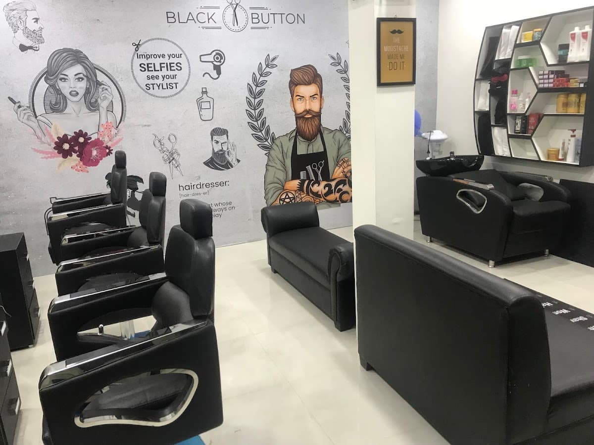 Black Button Unisex Salon