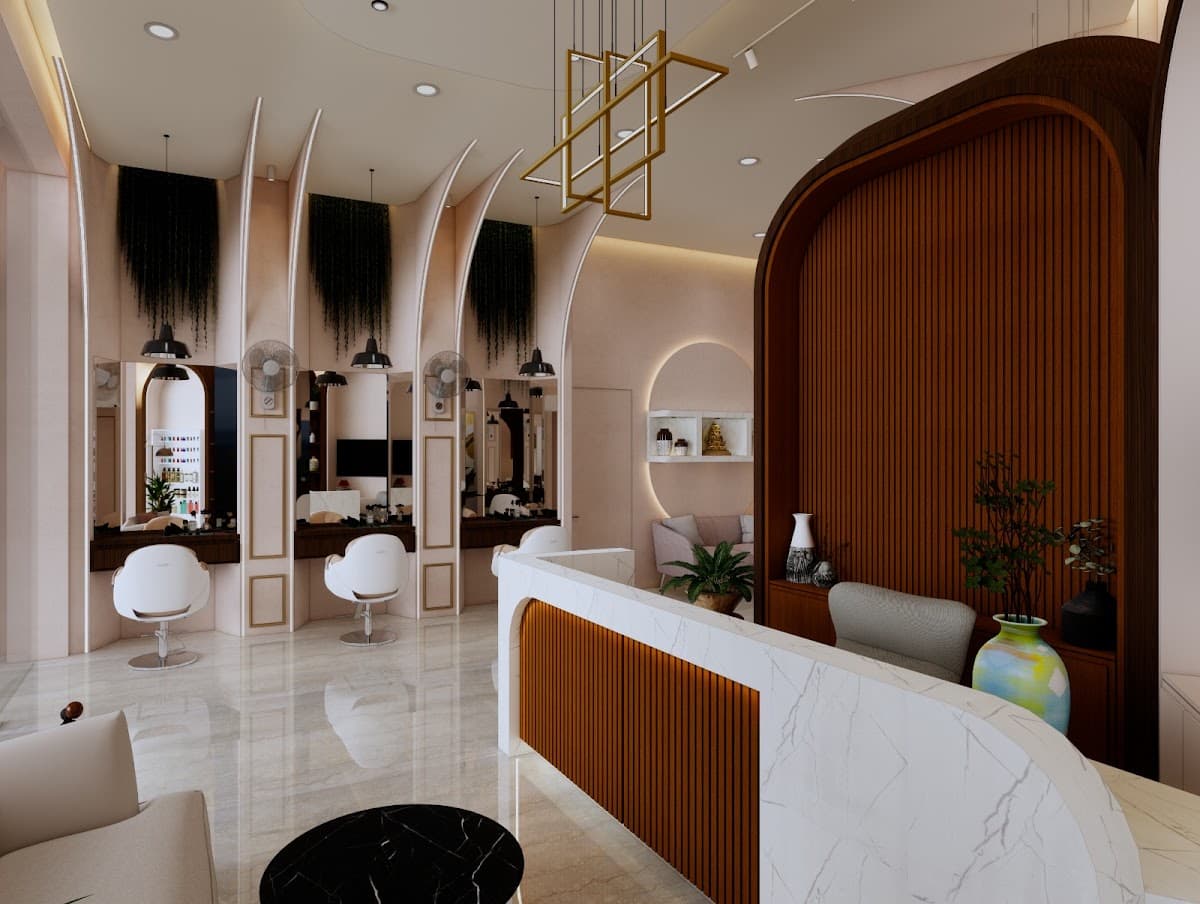 Dueling scissors unisex salon