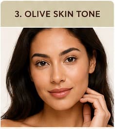 Woman with olive skin tone