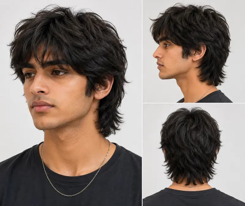 70s shag wolf cut