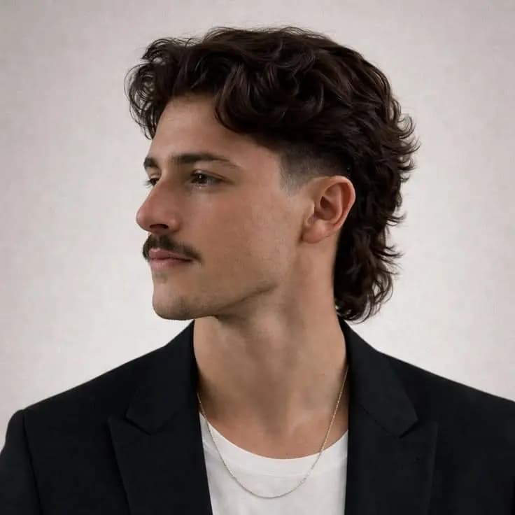 Textured Wolf Cut Mullet