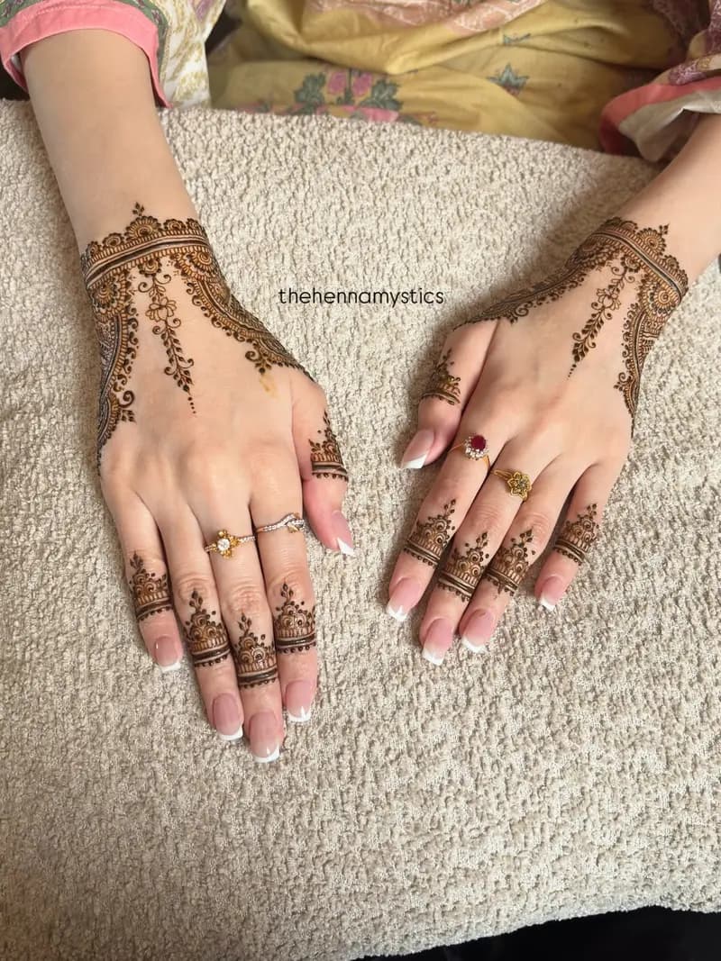 Modern Arabic Hand Mehendi