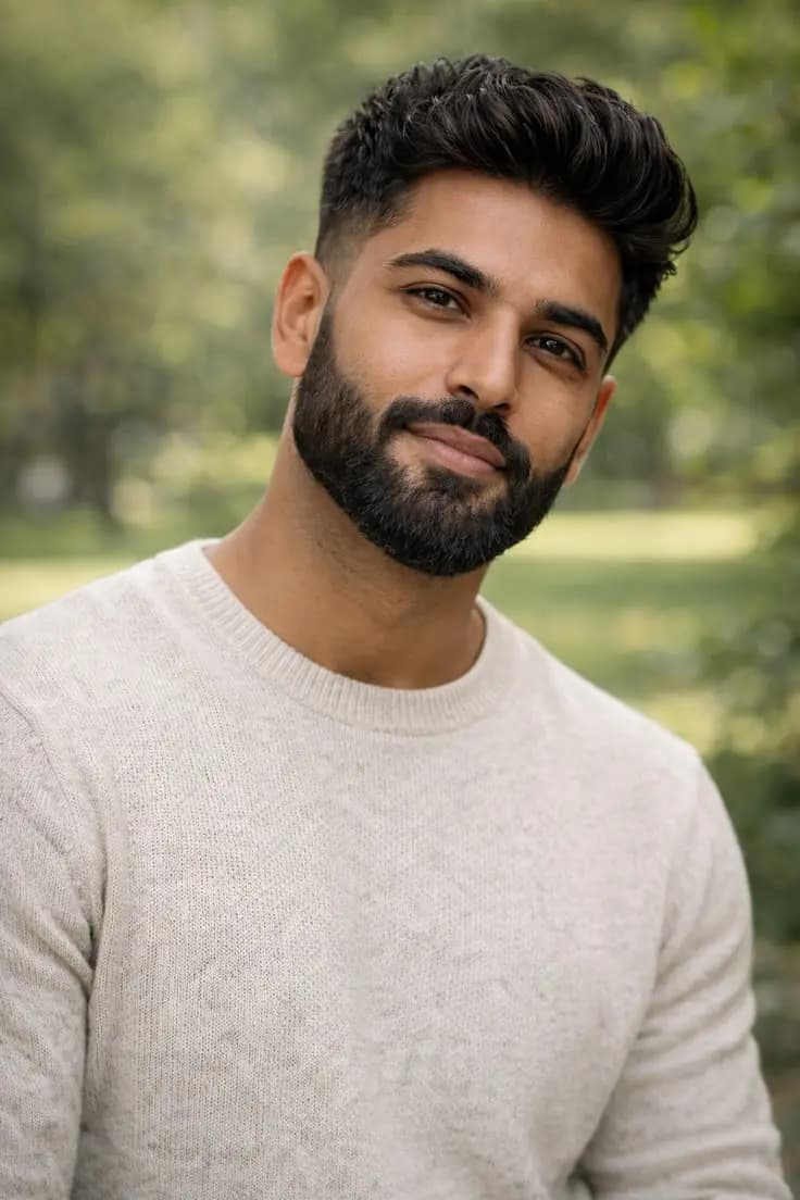Classic Quiff with Mid Fade