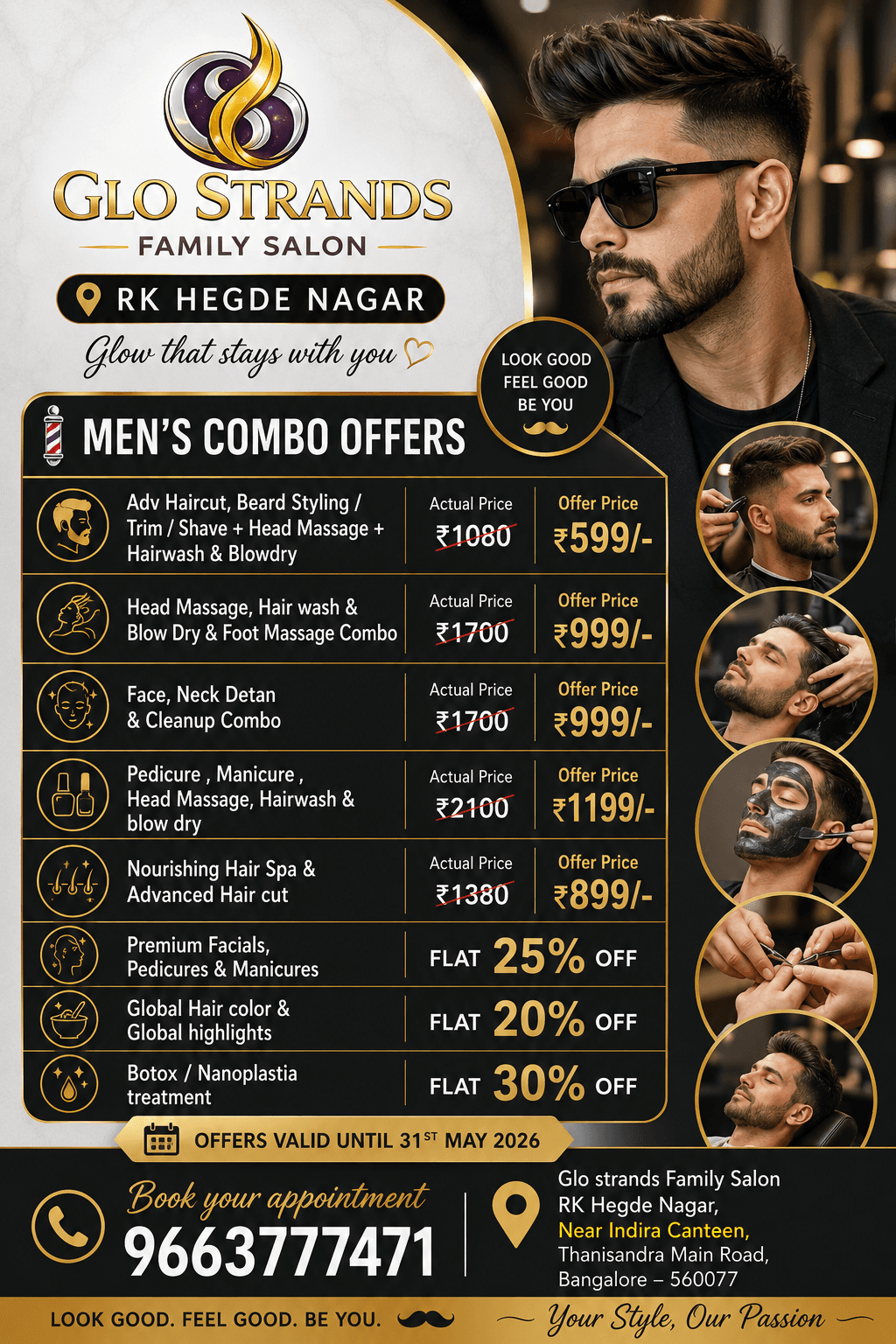 Glo Strands Family Salon & Spa RK Hegde Nagar