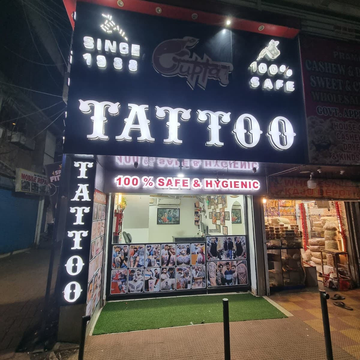 Gupta Tattoo & Piercing Studio, Calangute Market