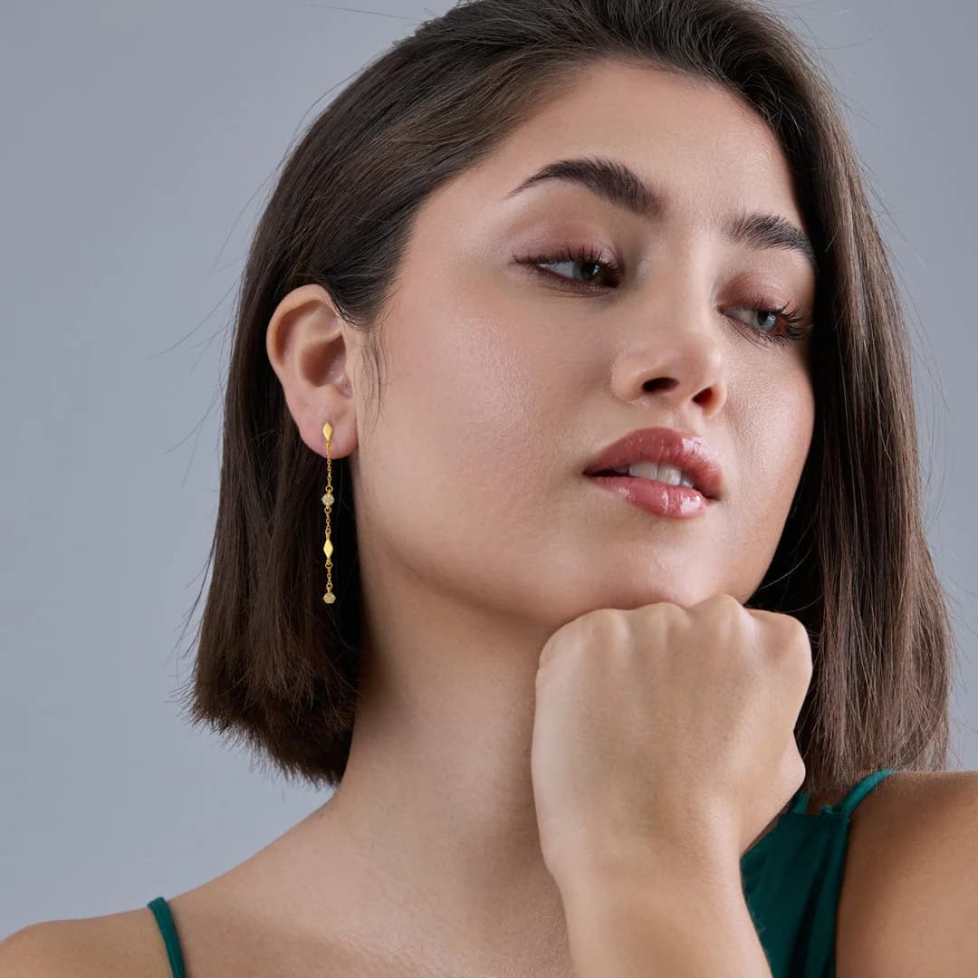 Hanging Danglers - Silver Earring
