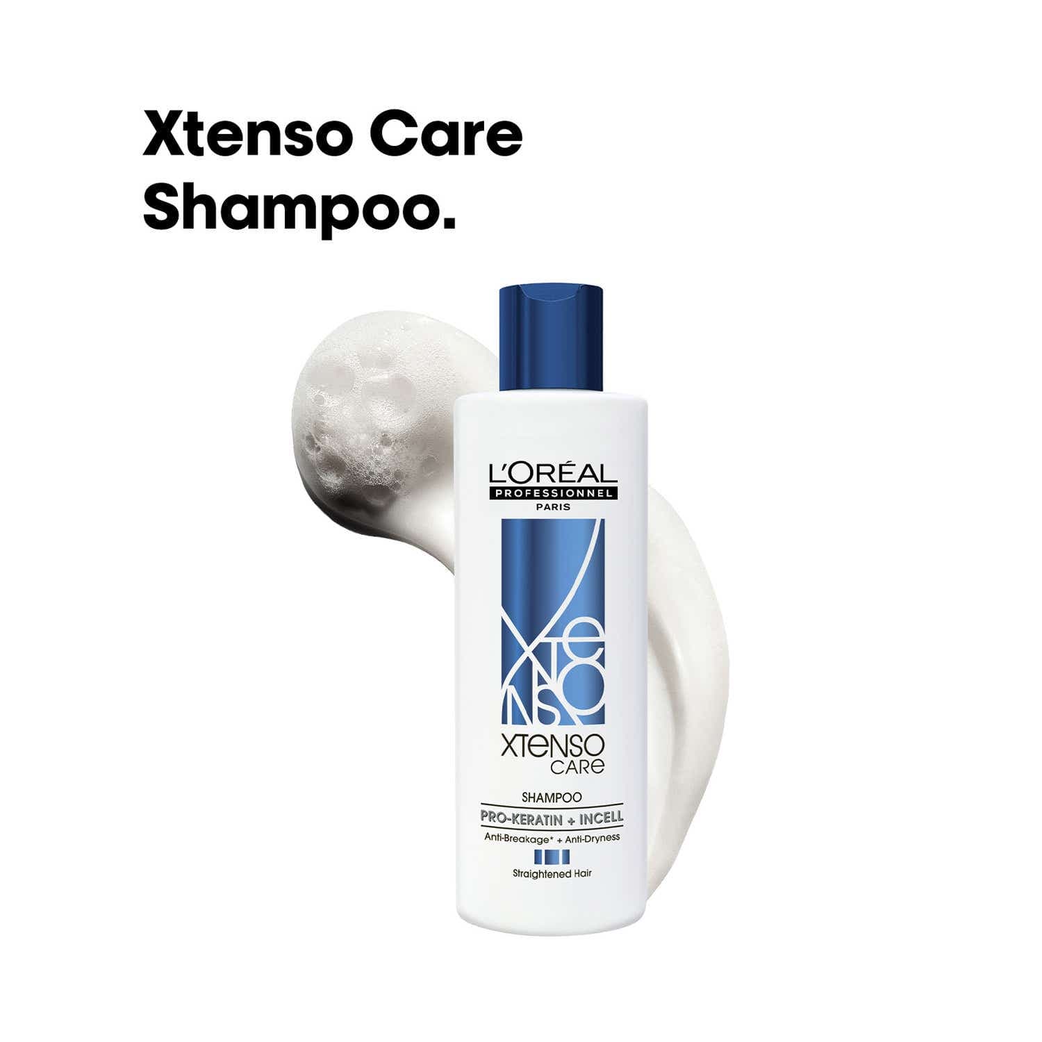 L'OREAL PROFESSIONNEL Xtenso Care Shampoo For Frizz-Free, Smooth & Manageable Hair (250 ml)
